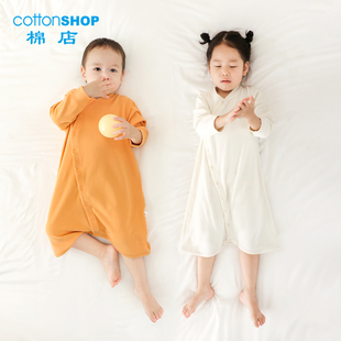 棉店婴儿德绒睡袍春秋冬保暖防踢睡裙儿童家居服男女宝宝睡衣冬季
