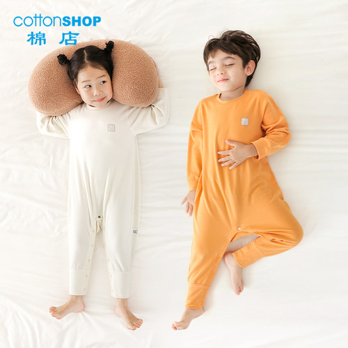 棉店儿童连体睡衣秋冬德绒保暖