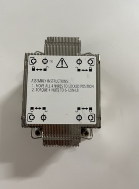 政久intel 4189针 2U CPU工业工控服务器散热器5热管被动散热片N8