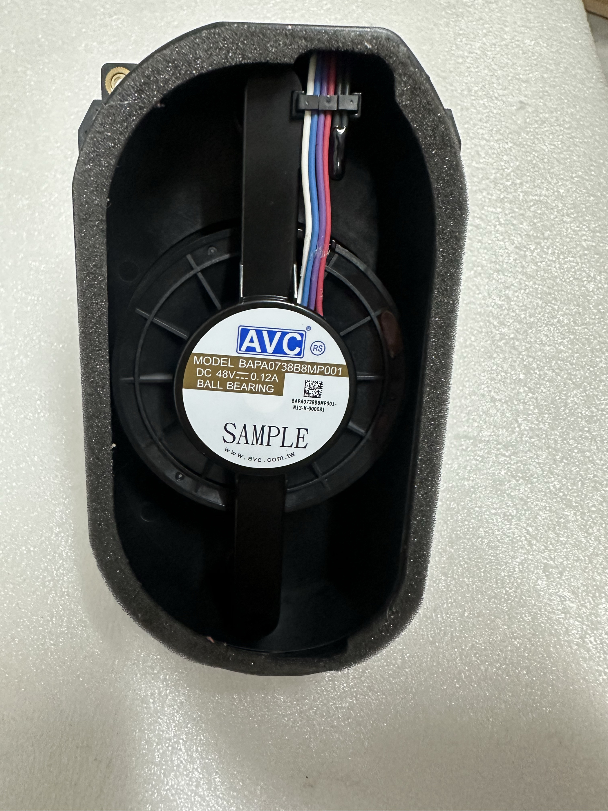 适用AVC BAPA0738B8MP001 汽车轻混散热风机 48V 0.12A