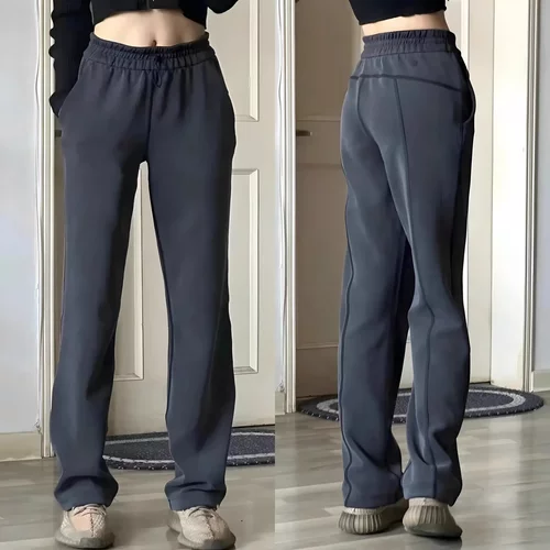 显瘦舒服的春秋裤子垂坠感铜氨丝阔腿裤通勤小个子莫代尔神裤