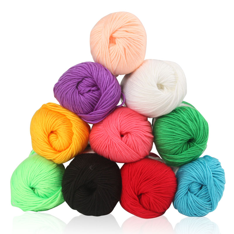 50米毛线球毛线团幼儿园区域区角活动创意手工diy材料包围巾编织