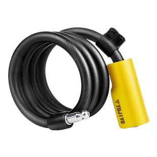 便携式山地车自行车钢缆锁防盗锁头电动摩托车电瓶车钢丝软锁大全