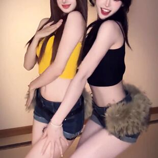 新款y2k仿皮草腰带毛毛腰饰性感辣妹短裤配饰腰封宽腰带朋克装饰