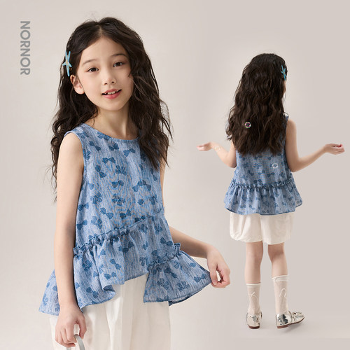 NORNOR女童夏季透气小衫