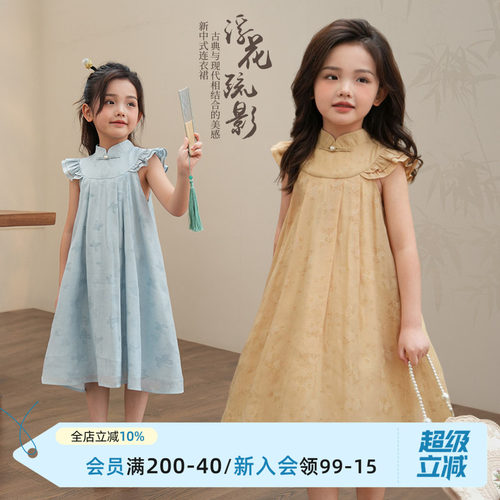 连衣裙女童夏季时髦洋气连衣裙