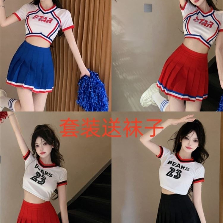 运动会啦啦操服装爵士舞蹈服女团