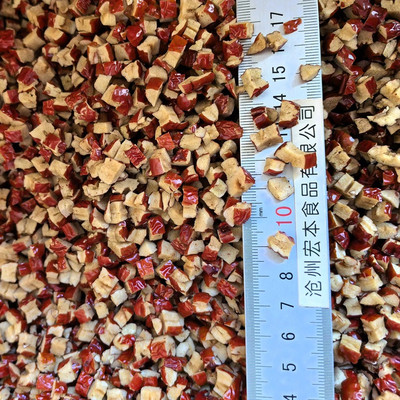 新疆若羌红枣鲜丁脆丁20斤散装5斤包邮碎颗粒奶茶烘焙原陷料枣粉