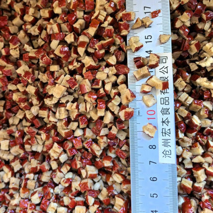 新疆若羌红枣鲜丁脆丁20斤散装5斤包邮碎颗粒奶茶烘焙原陷料枣粉