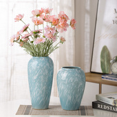 景德镇高温水培陶瓷花瓶插干花水养花陶罐装 饰简约现代桌面摆件
