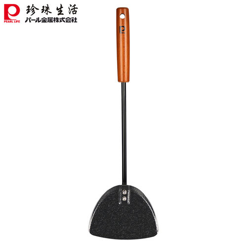 珍珠生活铁铲木柄防烫不易粘