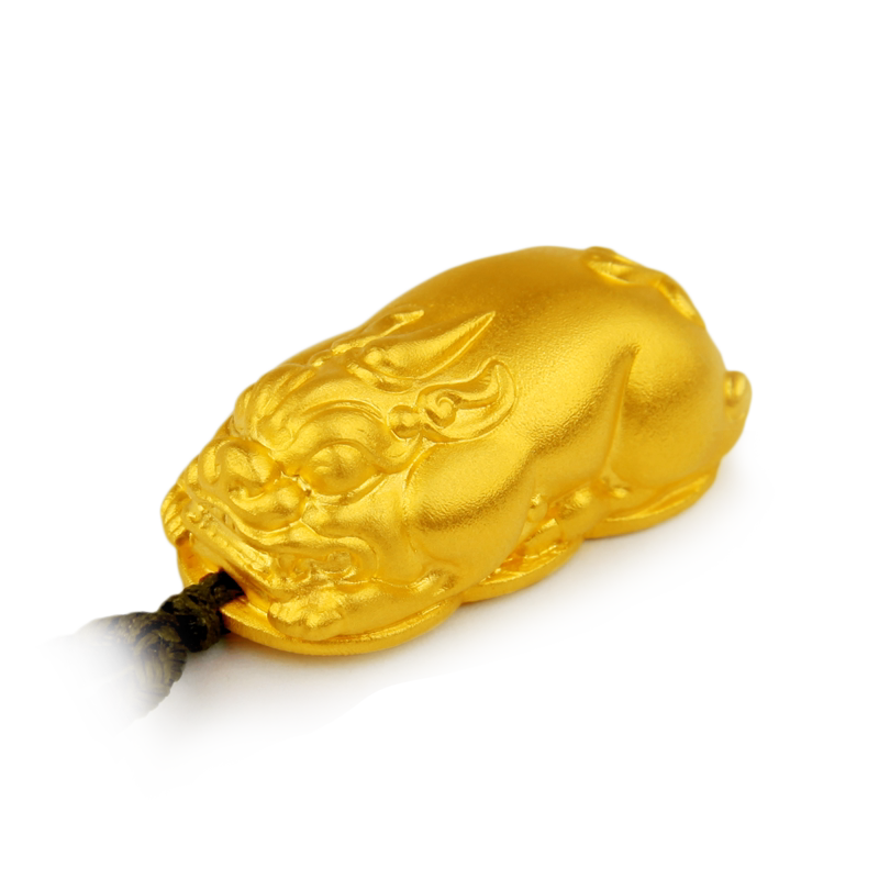 三千年珠宝古法足金挂坠金貔貅