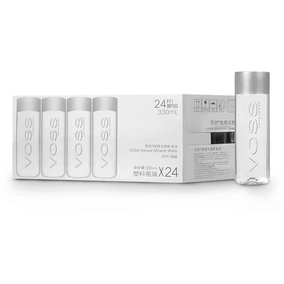 VOSS芙丝饮用天然矿泉水330ml*24瓶装整箱天然弱碱性矿泉水