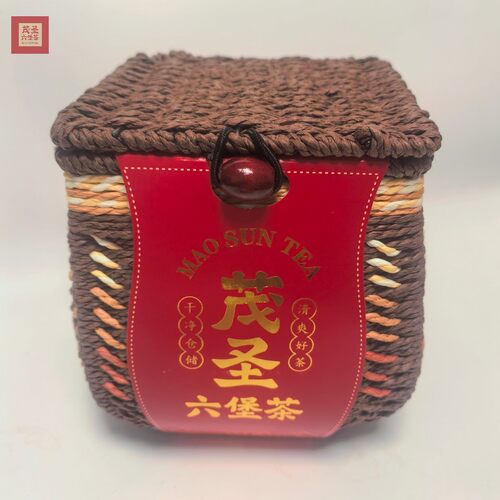 茂圣六堡茶特级金奖09年藤编篓