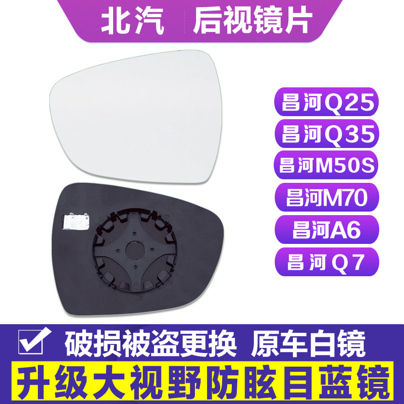 昌河Q25Q35M50SQ7M70A6后视镜片