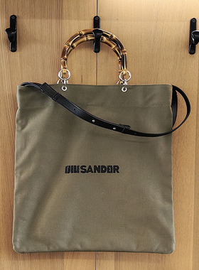 FullFire JIL ALYXMM6包竹节帆布托特包单肩斜挎包背包男女购物袋