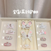 新款 原创可爱蕾丝宠物发夹马尔济斯比熊狗狗发夹不锈钢BB夹碎毛夹