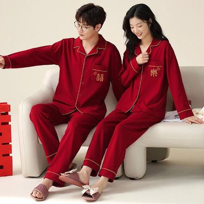 结婚新婚情侣套装红色本命年