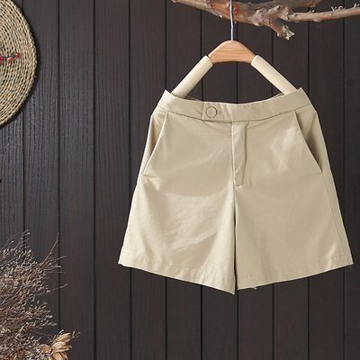 工装短裤女夏季新款日系中性宽松显瘦高腰a字休闲直筒西装短裤女