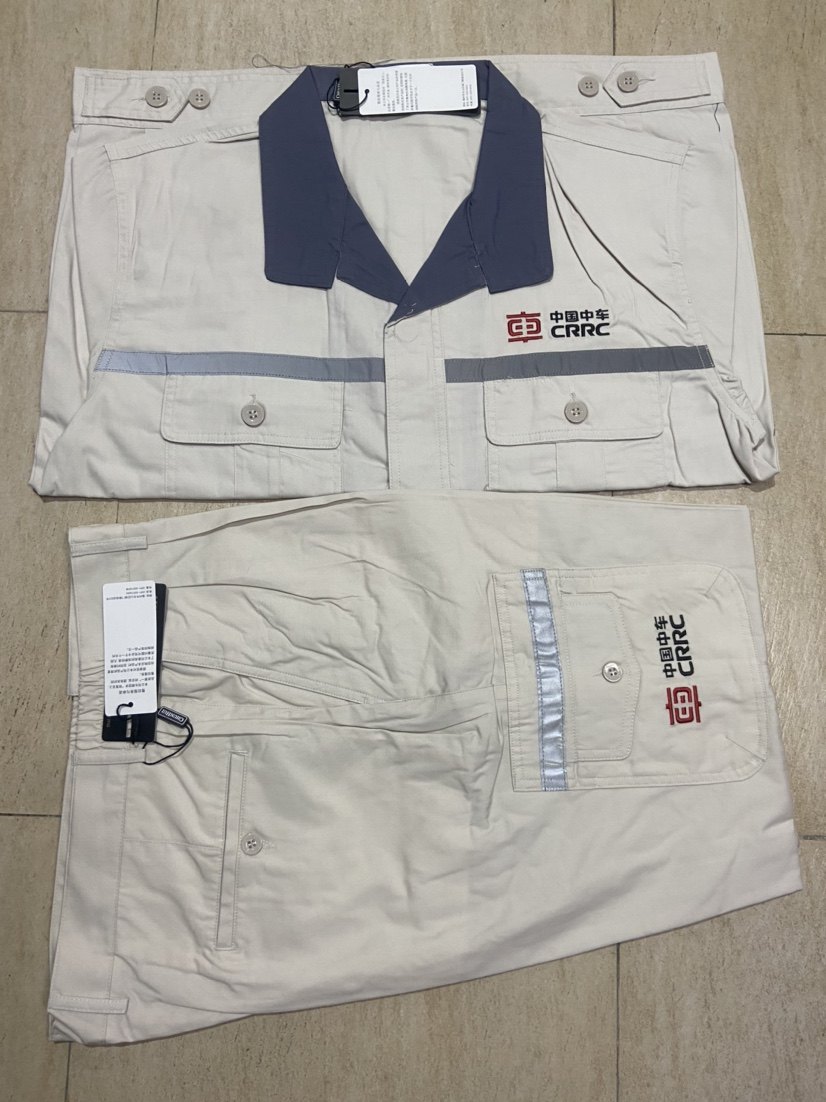 原厂中国中车CRRC 夏装短袖工作服车间