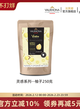 法芙娜原料法国进口烘焙蛋糕纯可可脂零食灵感柚子巧克力豆250克