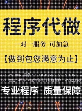 计算机程序编程JAVA专业JSP网站系统VUE定制小程序C#开发安卓