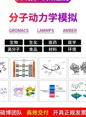 代算 Gromacs amber lammps 分子动力学 模拟 MD MC 分子对接模拟