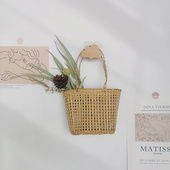 墙上挂饰创意墙面装 花篮干花墙壁墙饰挂件壁饰门上小挂件 饰品日式