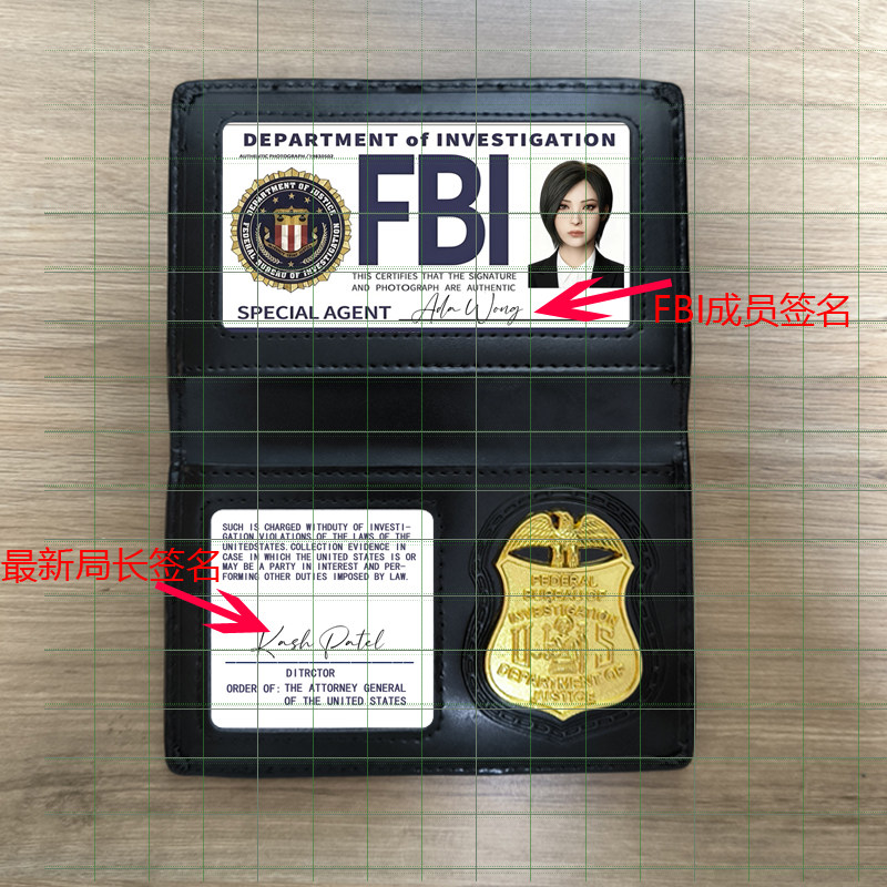 生化危机周边游戏AdaWong角色扮演道具FBI真皮动漫卡套艾达王卡包