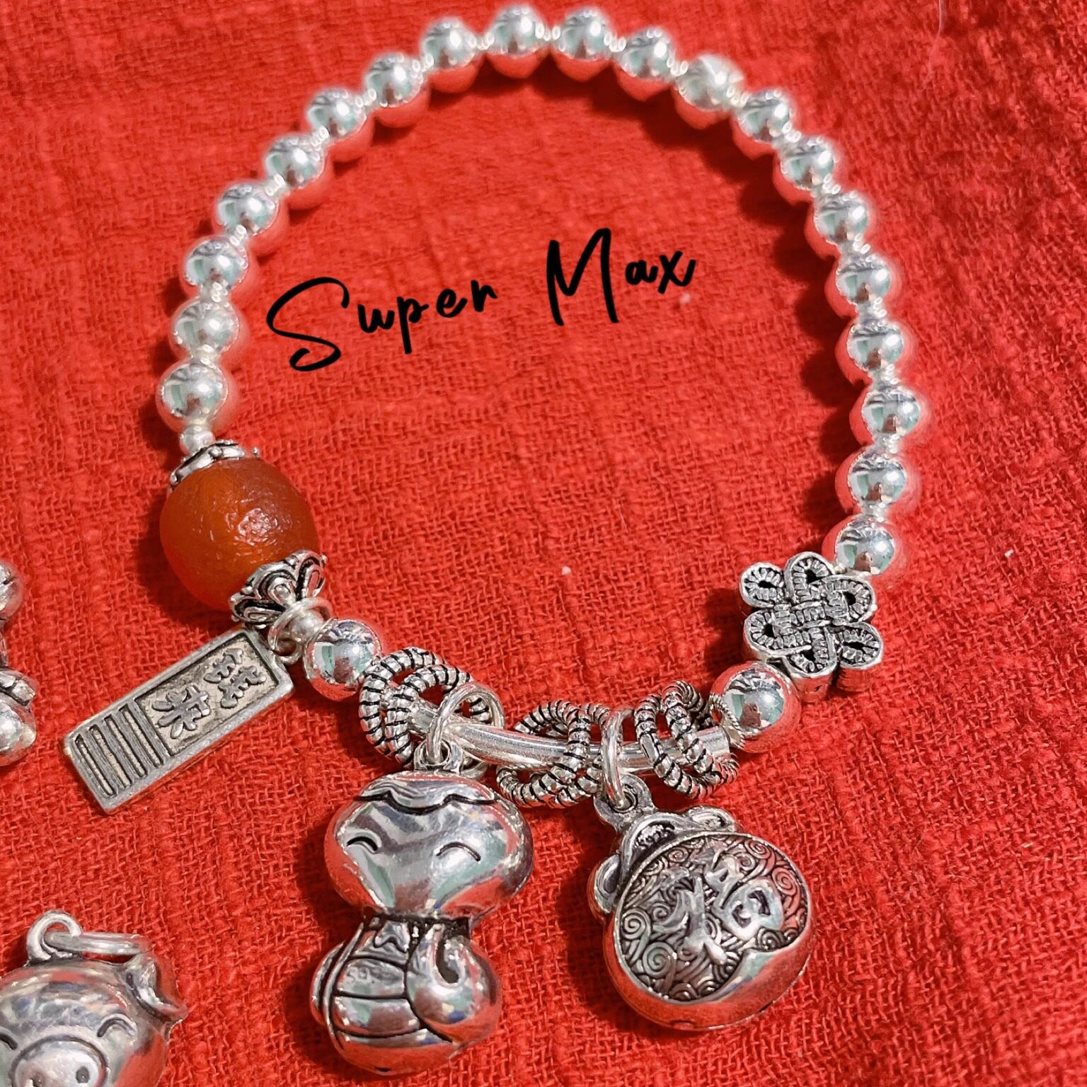 原创小众设计S925纯银十二生肖本命年手链女学生银手串女款