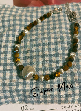 重工925纯银手工磨砂手链银圈