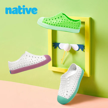 【Native官方正品】Jefferson儿童洞洞鞋夏季男女儿童鞋EVA沙滩鞋