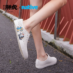【native官方正品】儿童洞洞鞋我不是胖虎联名款bloom防滑儿童鞋