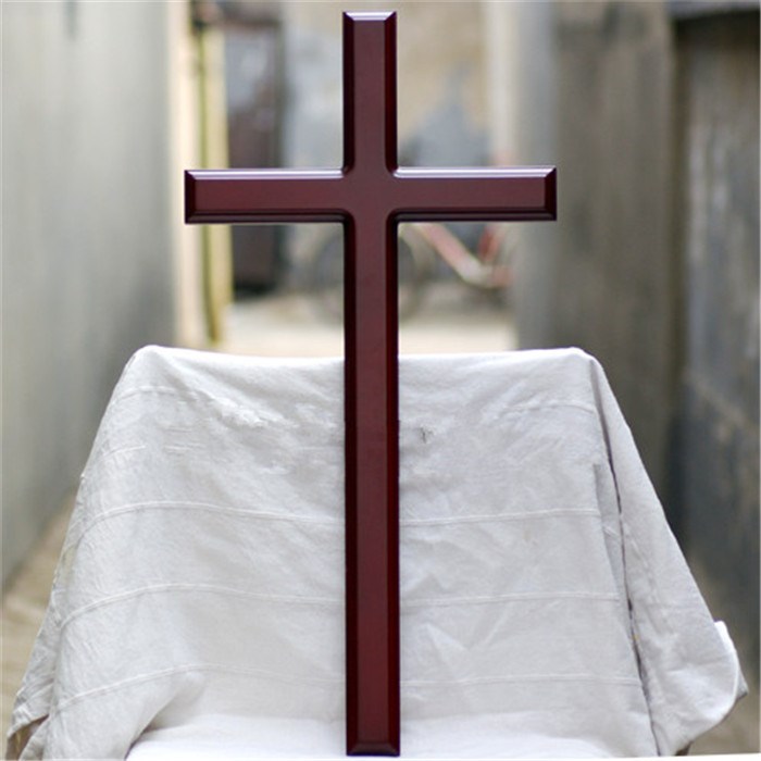 实木十字架挂墙装饰品客厅摆件