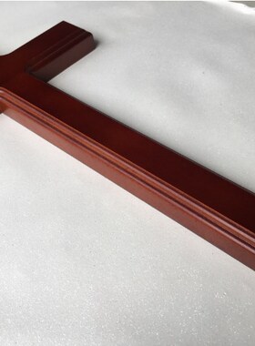 精品红木色32-40-60-80-100CM厘米实木大十字架挂件挂墙十字架