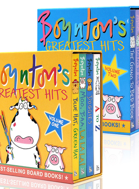 英文原版绘本 Boynton's Greatest Hits奶牛纸板书8册合集Sandra Boynton The Going to Bed Book/Moo Baa La La La幼儿童启蒙读本