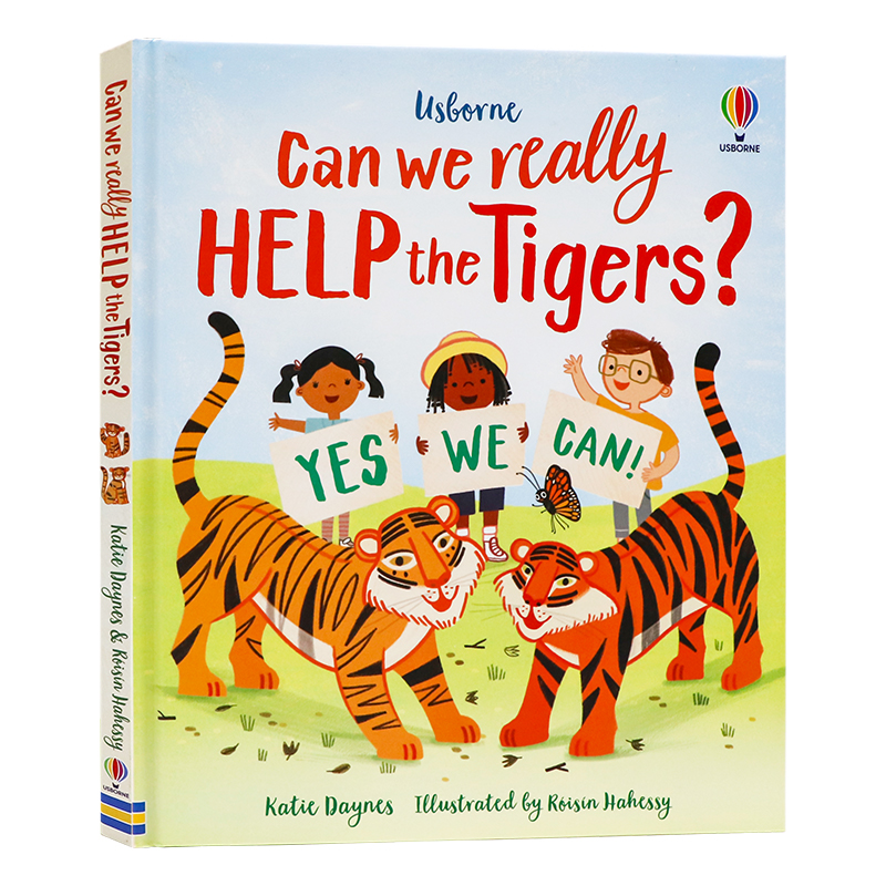 Usborne出品我们能帮助老虎吗 英文原版 Can we really help the  Tigers? STEM故事 儿童科普绘本读物 自然生态环境保护精装绘本