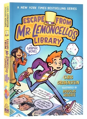逃离柠檬先生的图书馆 英文原版漫画 Escape from Mr. Lemoncello's Library: The Graphic Novel 儿童推理侦探小说漫画书课外读物