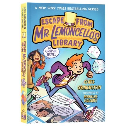 逃离柠檬先生的图书馆 英文原版漫画 Escape from Mr. Lemoncello's Library: The Graphic Novel 儿童推理侦探小说漫画书课外读物