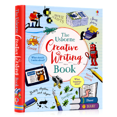 Usborne出品 英文原版绘本 创意写作书 Creative writing book 8+儿童趣味插图英文学习指南 英语写作指导工具书 英语启蒙练习册