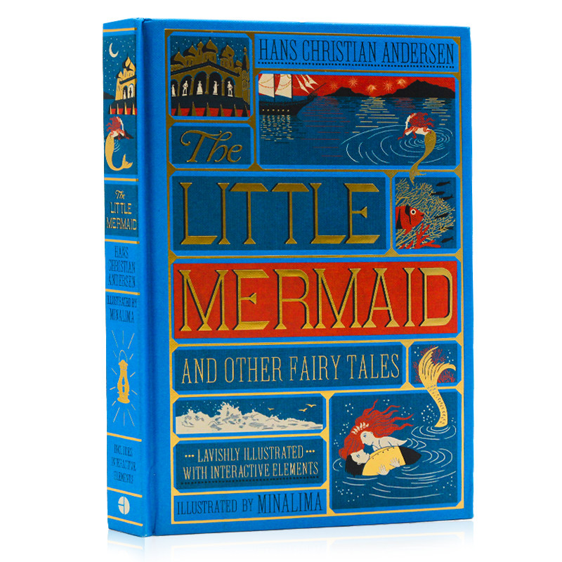 小美人鱼及其他安徒生童话立体书 Little Mermaid 安徒生 Andersen 丑小鸭 英文原版 彩色手工全彩复刻机关书 3D 精装收藏版