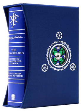 精灵宝钻 豪华精装收藏版 英文原版小说 The Silmarillion 托尔金 J. R. R. Tolkien 亲自绘制插画版   指环王前传