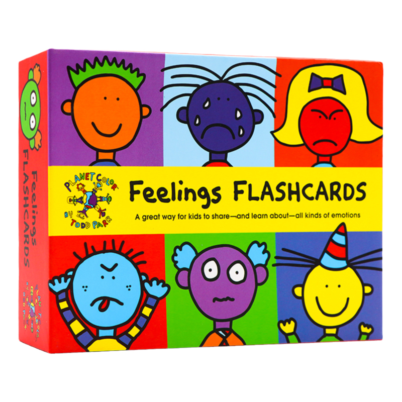 情绪表达闪卡礼盒装英文原版