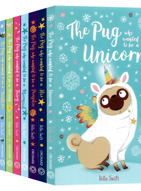 贝拉斯威夫特著作10册套装英文原版小说Bella Swift著作The Pug Who Wanted to be a Star/The Pug Who Wanted to Be a Bunny