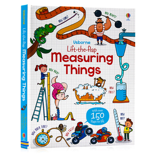 the Usborne测量概念科普认知翻翻书Lift 儿童科学通识启蒙 Measuring Things 进口 Flap 英文原版 少儿幼儿亲子读物科普认知早教书