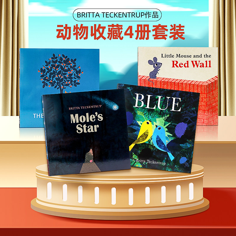 动物收藏4册套装英文原版绘本 Copy Shrinkwrap 大自然的秘密同作者Britta Teckentrup 亲子共读图画书动物知识百科全彩大开图画书