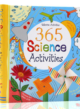 Usborne 365个科学创意 科学实验游戏活动册 365 Science Activities 英文原版绘本 儿童科普实验英语绘本亲子互动7-12岁 课外读物