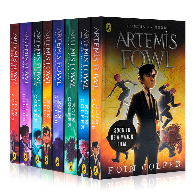 Artemis Fowl阿特米斯奇幻历险系列8册合售英文原版全新版儿童文学欧因科弗Eoin Colfer英文版进口小说书籍正版