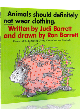 英文原版绘本 Animals Should Definiely Not Wear Clothing 动物绝不穿衣服 吴敏兰绘本 儿童英语启蒙认知绘本 早教益智 平装大开