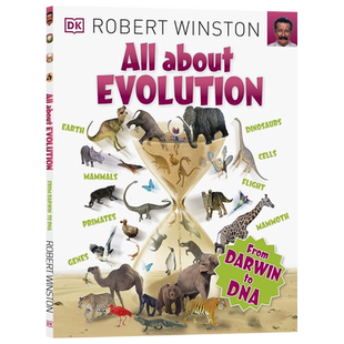 DK 关于进化 All About Evolution 英文原版儿童生物科学生命学科普百科达尔文进化论基因DNA遗传学青少年学习参考书籍有趣的进化